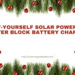 do-it-yourself solar powered heater block battery charger