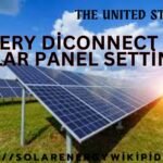 battery diconnect with solar panel settings