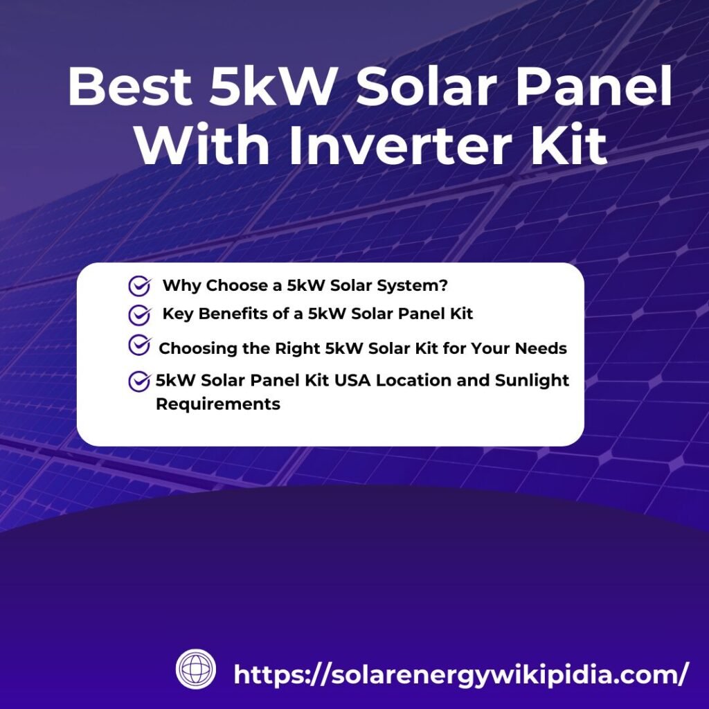 best 5kw solar panel with inverter kit