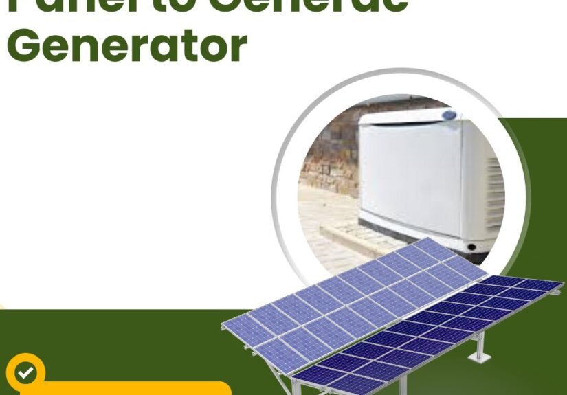 can you connect solar panel to generac generator