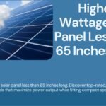 highest wattage solar panel less than 65 inches long