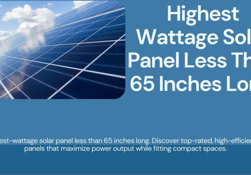 highest wattage solar panel less than 65 inches long