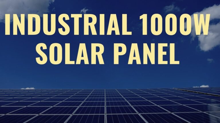 industrial 1000w solar panel