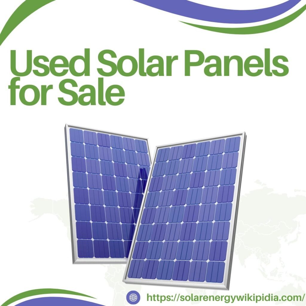 used solar panels for sale