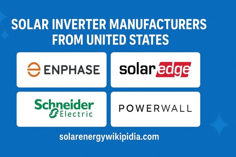 solar inverter manufacturers from united states
