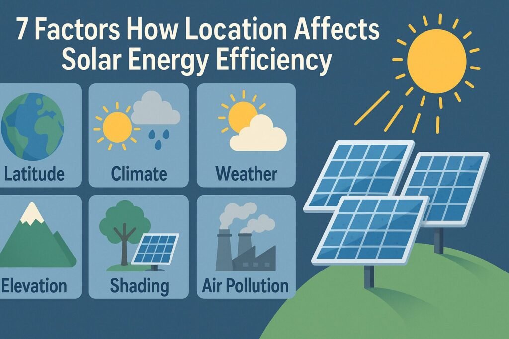 7 factors how location affects solar energy efficiency